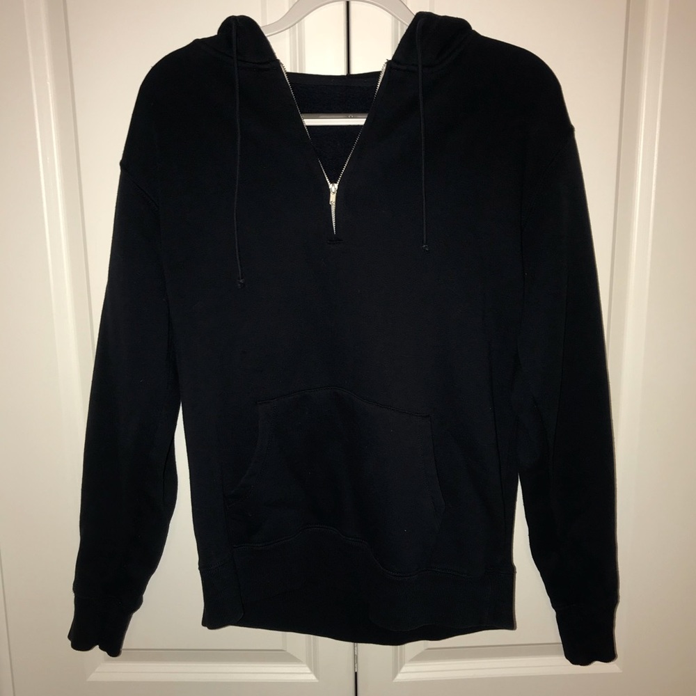Brandy Melville Navy Quarter-zip hoodie